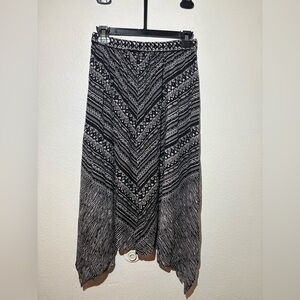 Sassy Doll Black and White Patterned Skirt
